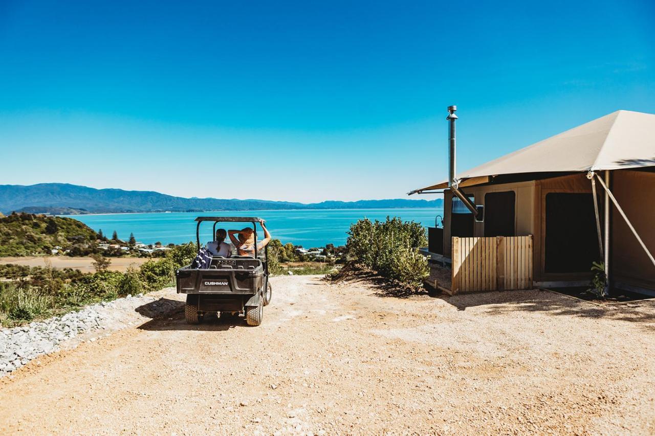 ホテル Drift Off Grid Luxury Eco Glamping Tarakohe エクステリア 写真
